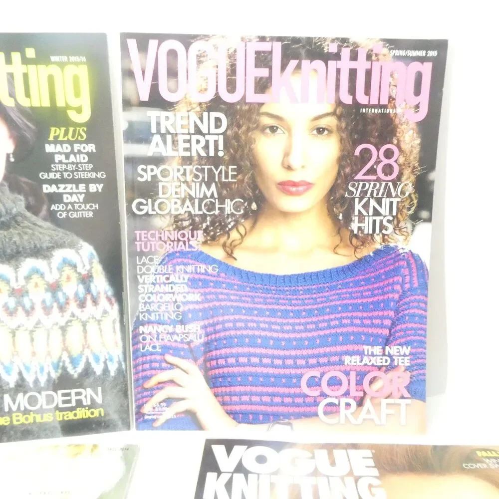 Vogue Knitting International Magazine - 4 Back Issues 1998 2014 2015 2016